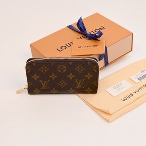 Louis Vuitton Zippy Compact Wallet MNG M61440 Canvas/Leather Lining NWT